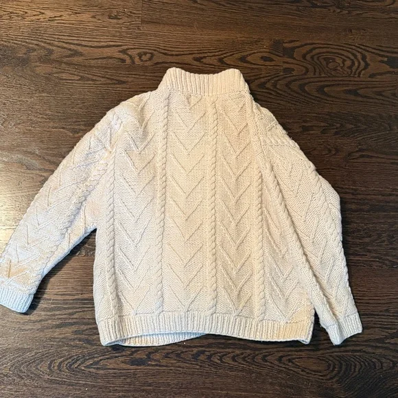 Apache Art Knitwear 100% Wool Hand Knitted Full Zip Sweater - Picture 4 of 4